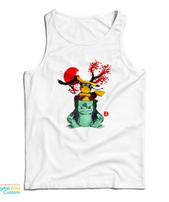 Pokemon Pikachu And Bulbasaur Mashup Naruto Tank Top Pokemon Pikachu And Bulbasaur Mashup Naruto Tank Top