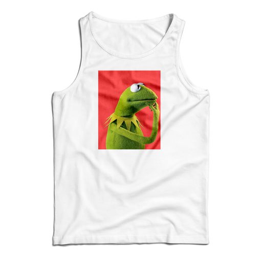 Pondering Kermit Tank Top For UNISEX