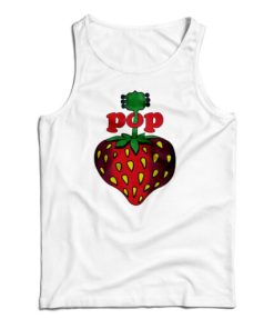 Pop Strawberry Tank Top For UNISEX