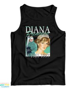 Princess Diana 1961-1997 Vintage Tank Top For UNISEX Princess Diana 1961-1997 Vintage Tank Top For UNISEX