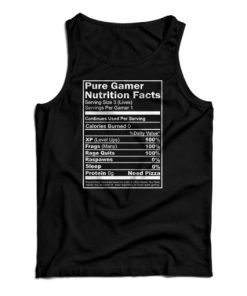 Pure Gamer Nutrition Facts Tank Top For UNISEX