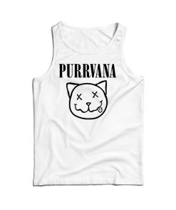 Purrvana Nirvana Parody Logo Tank Top For Men’s And Women’s