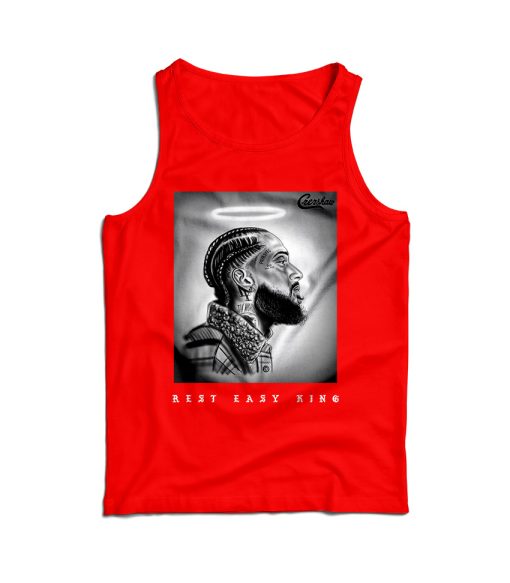 RIP Nipsey Hussle Rest Easy King Tank Top For Men’s And Women’s