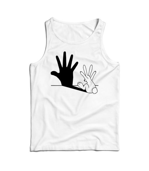 Rabbit Hand Shadow Tank Top Cheap For Men’s And Women’s