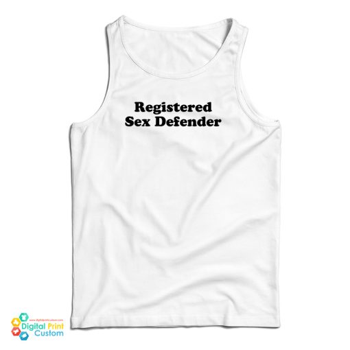 Registered Sex Defender Tank Top For UNISEX