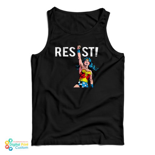 Resist Wonder Woman Tank Top For UNISEX