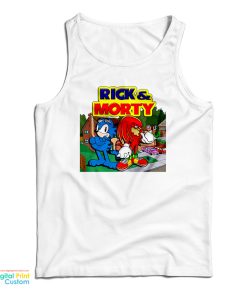 Rick And Morty Garfield Knuckles Tank Top For UNISEX Rick And Morty Garfield Knuckles Tank Top For UNISEX