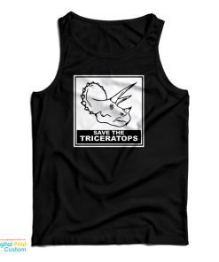 Save The Triceratops Tank Top For UNISEX Save The Triceratops Tank Top For UNISEX