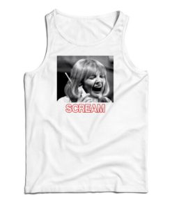 Scream Phone Call White Tank Top For UNISEX
