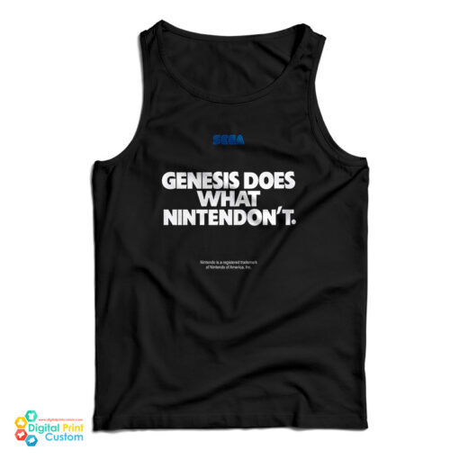 Sega Genesis Does What Nintendon't Tank Top For UNISEX Sega Genesis Does What Nintendon't Tank Top For UNISEX