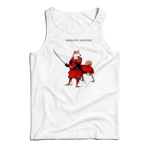 Shiba Inu Samurai Tank Top For UNISEX