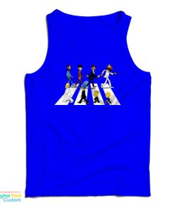 Simpsons Abbey Road The Beatles Parody Tank Top For UNISEX Simpsons Abbey Road The Beatles Parody Tank Top For UNISEX