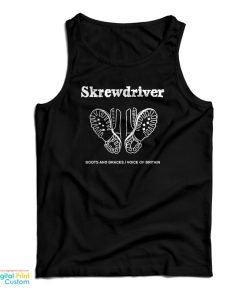 Skrewdriver Boots And Braces Voice Of Britain Tank Top For UNISEX Skrewdriver Boots And Braces Voice Of Britain Tank Top For UNISEX