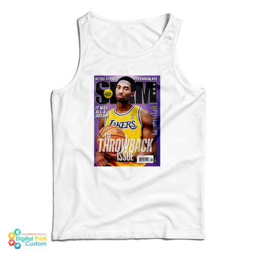 Slam Magazine Kobe Black Mamba Retro Tank Top For UNISEX