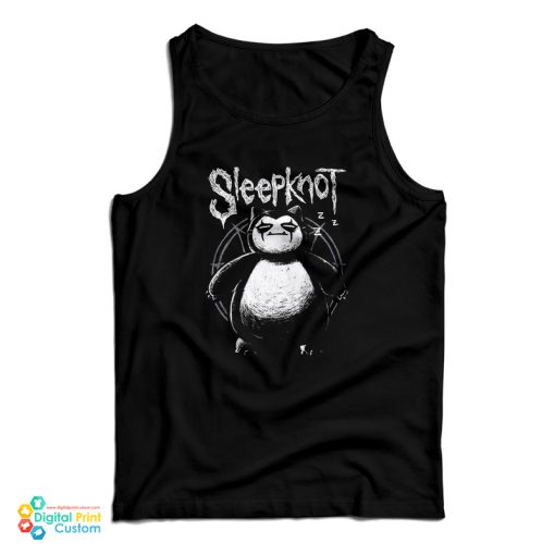 Sleepknot Slipknot Parody Logo Tank Top