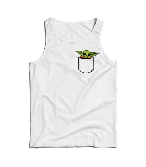 Star Wars Baby Yoda In Pocket Tank Top Cheap For Men’s And Women’s