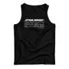 Star Wars Bad Review Tank Top For UNISEX
