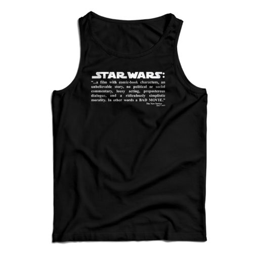 Star Wars Bad Review Tank Top For UNISEX
