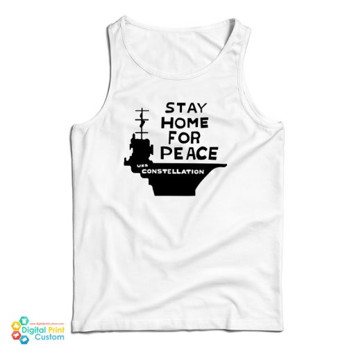 Stay Home For Peace – Joan Baez Tank Top