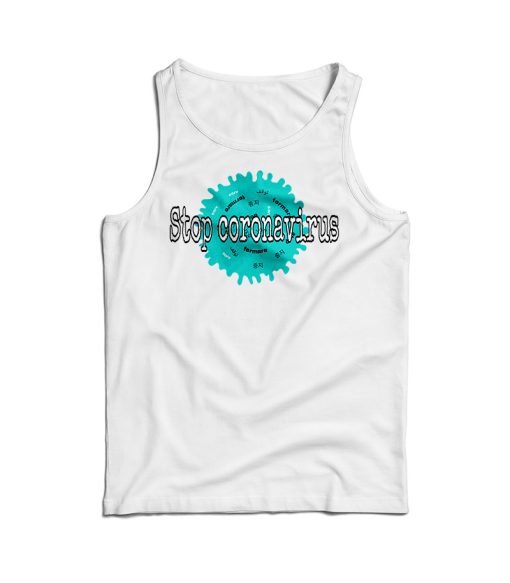 Stop Corona Virus Covid – 19 Tank Top For Men’s And Women’s