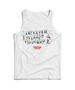 Stranger Things Alphabet Lights Tank Top For Men’s And Women’s