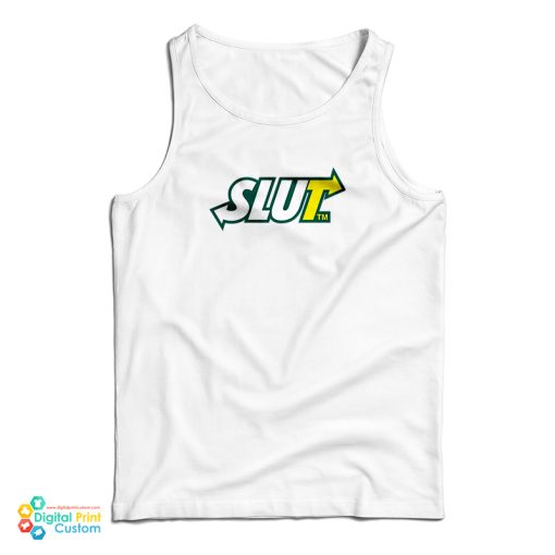 Subway Slut Logo Parody Tank Top