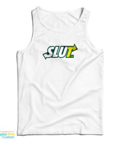 Subway Slut Logo Parody Tank Top