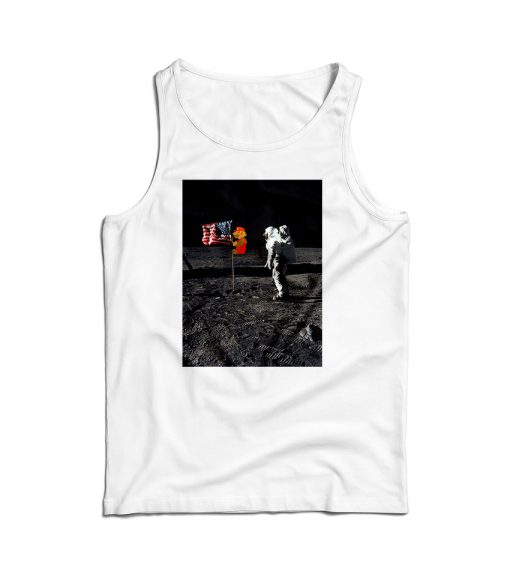 Super Mario On The Moon Tank Top Cheap For Men’s And Women’s