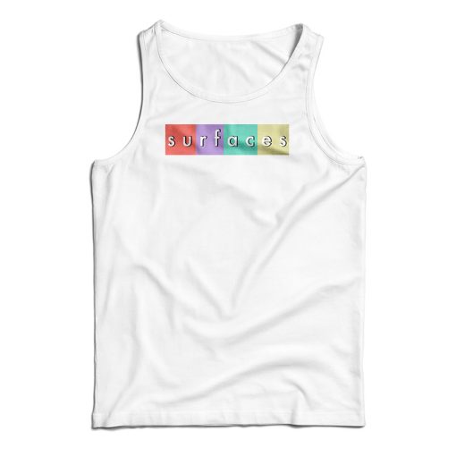 Surfaces Merch Multi-Color Logo White Tank