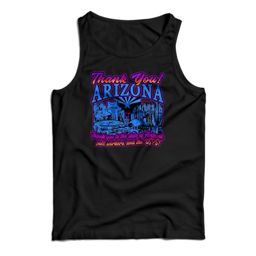 Thank You Arizona Tank Top For UNISEX