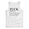 The Definition Of Fuck Tank Top Cheap For Men’s And Women’s