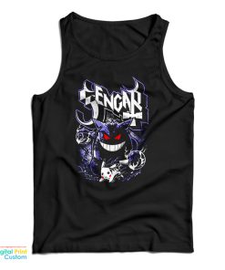 The Shadow Ghost Gengar Pokemon Tank Top For UNISEX