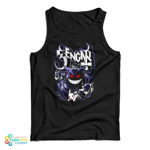 The Shadow Ghost Gengar Pokemon Tank Top For UNISEX