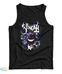 The Shadow Ghost Gengar Pokemon Tank Top For UNISEX