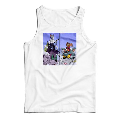 Tom Uchiha Vs Jerry Uzumaki Naruto Parody Tank Top For UNISEX