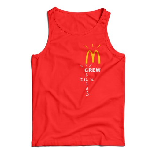 Travis Scott McDonald’s Crew Cactus Jack Tank Top For UNISEX