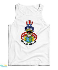 Try And Stop Us The Simpsons Tank Top
