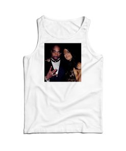 Tupac and Aaliyah Together Tank Top For Men’s And Women’s