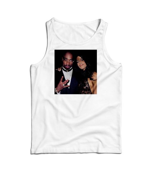 Tupac and Aaliyah Together Tank Top For Men’s And Women’s