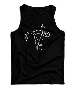 Uterus Giving Middle Finger Tank Top