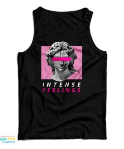 Vaporwave Aesthetic Intense Feelings Statue Tank Top For UNISEX
