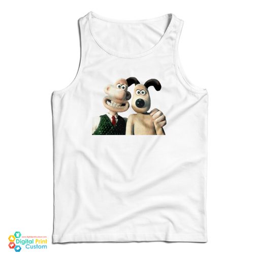 Vintage 1989 Wallace And Gromit Tank Top For UNISEX