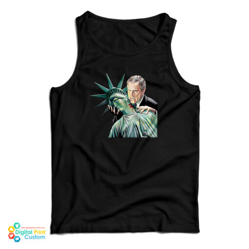 Vintage George Bush Statue of Liberty Tank Top For UNISEX