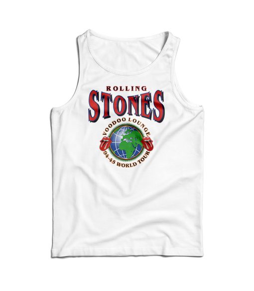 Vintage Rolling Stones Voodoo Lounge World Tour Tank Top For UNISEX