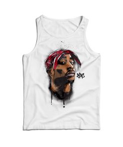 Vintage Tupac Shakur Face 2Pac Tank Top For Men’s And Women’s