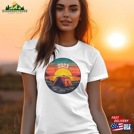 2023 Camper T Shirt Family Vacation Custom Shirts Summer Matching Classic Sweatshirt