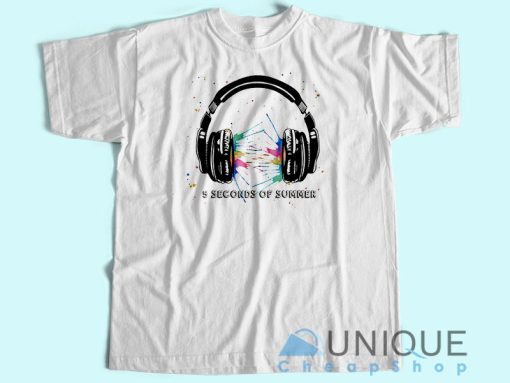 5 Seconds of Summer T-Shirt Unisex Tee Shirt Printing Size S-3XL