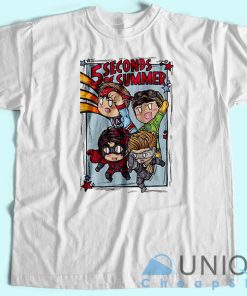 5SOS The Avengers T-Shirt Unisex Tee Shirt Printing Size S-3XL