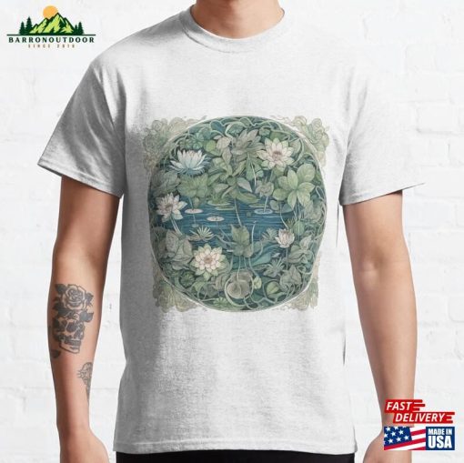 A Mandala Style Drawing Of Aquatic Plants 02 Classic T-Shirt Sweatshirt