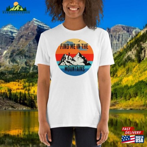 Adult Mountains Travel T-Shirt Wander In Nature Shirt Unisex Short Hoodie